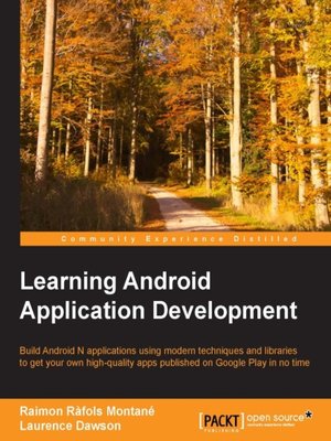 cover image of Learning Android Application Development